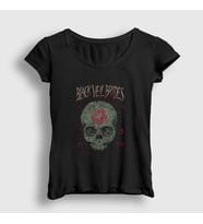 Presmono Kadın Siyah Skull V2 Black Veil Brides T-Shirt 387970tt