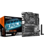 GIGABYTE B550 Eagle WIFI6 Anakart, AMD AM4 Ryzen 5000 İşlemcileri, ATX, DDR4, 2X M.2, PCIe 4.0, WIFI6, 1GbE LAN, EZ-Mandalı destekler