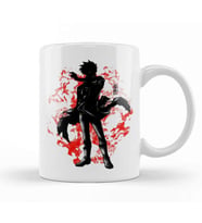 Crimson Blue flames Kupa Bardak Porselen