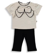 Civil Baby Büyük Fiyonklu 6-18 Ay Takım - Bej