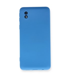 Samsung Galaxy A01 Core Kılıf Nano İçi Kadife Silikon - Mavi