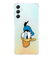 Samsung Galaxy A34 Uyumlu Köşe Korumalı Antişok Kapak Donald Duck Tasarımlı Şeffaf Silikon Kılıf