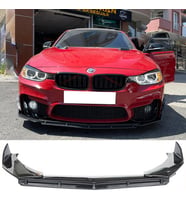 Bmw F30 F32 F36 M3 M4 Ön Lip Parlak Siyah 3 Prç Brabus Kırılmaya Dayanıklı ABS