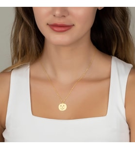 Kişiye Özel 925 Ayar Gümüş Bal Kabağı Kolye (Gold)