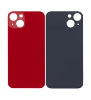Apple iPhone 13 Uyumlu LOGOLU Arka Pil Batarya Kapağı - LENS HARİÇ (Kırmızı)