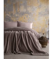 Tek Kişilik Trusty Vizon Jakar Desen Battaniye 160x220 CM