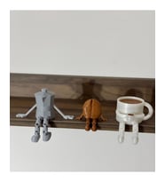 Kahve Çekirdeği , Kahve Kupası , Moka Pot , Sevimli 3'lü Kahve Köşesi Biblo Seti 10 x 10 Cm
