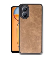 Oppo A38 Kılıf Aras Deri Kapak - Taba