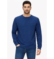 Basic Bisiklet Yaka Relaxed Regular Erkek Sweatshirt - 7062 (Mavi)