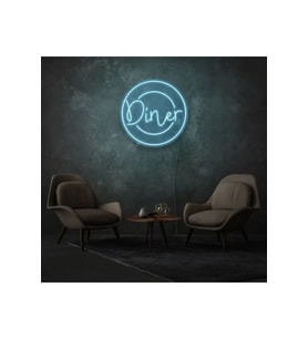 Restoranlara Özel Diner Yazılı Neon Tabela