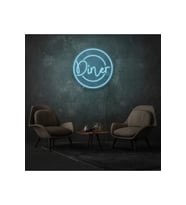 Restoranlara Özel Diner Yazılı Neon Tabela