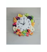 bilge Tasarım MUTFAK (kitchen) meyveli Duvar Saati 35 x 35 CM (Karışık)