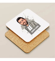 Kişiye Özel Cool Erkek Karikatürlü Bardak Altlığı
