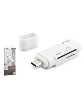 Type-c 3.2 Gen1 Kart Okuyucu Sd Microsd 5 Gbps Beyaz TC301