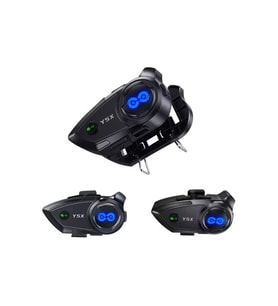 Y5X Rgb Işıklı Intercom 5 Kişi Bağlantılı 1000Mah Motosiklet Seti