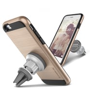 VRS iPhone 6 / 6S ile Uyumlu Magnetic Flat Series Kılıf Shine Gold