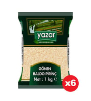 Yazar Gönen Baldo Pirinç 1 Kg x 6 adet