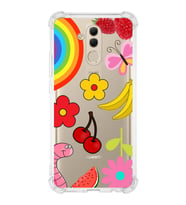PrintiFy Huawei Mate 10 Lite Uyumlu Water Color 5 Baskılı Şeffaf Köşe Korumalı Antişok Kılıf