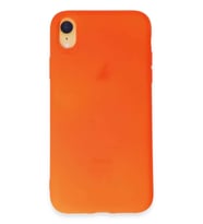 iPhone XR Kılıf First Silikon - Parlak Turuncu