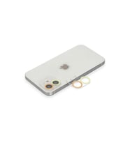 İphone 12 Mini Renkli Kamera Lens Koruma Cam - Sarı-Tcu