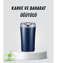 Kahve ve Baharat Öğütücü Otomatik Mekanizmalı Dayanıklı Çelik