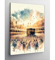 Kanvas Tablo Kuşlarla Ve Kabe
