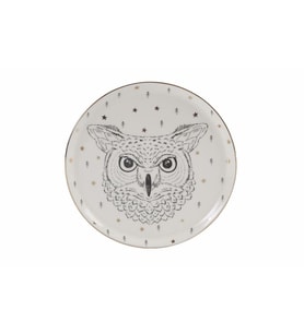 Porland Forest Owl Düz Tabak 20 Cm 04Lfh000455