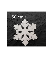 Strafor Beyaz Büyük Kar Tanesi 50 Cm Çift Taraf