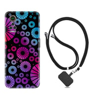 General Mobile GM 21 Pro GM 22 Pro Plus Kılıf Boyun Askılı Silikon Daireler 1751