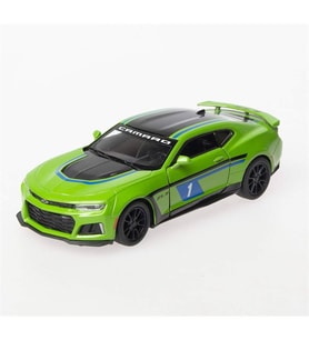 Kinsmart 1:36 Ölçek 2017 Chevrolet Camaro Zl1 Çekbırak Metal Araba Yeşil