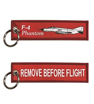 Kumaş Anahtarlık Kırmızı "F-4 Phantom"