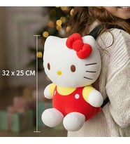 Peluş Hello Kitty Sırt Çantası – 32 x 25 cm Yumuşak Peluş Çocuk Çantası