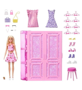 Barbie'nin Rüya Gardırobu ve Bebek Oyun Seti HXD58