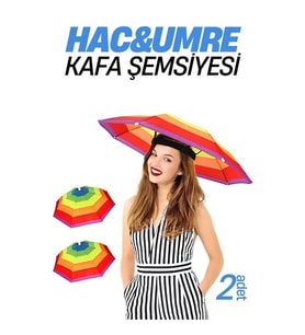 Hac Umre Kafa Şemsiyesi Güneş Koruma Şemsiyesi 2 Adet 716266