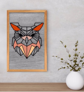 BK Home Baykuş Dekoratif Retro Ahşap Tablo-1