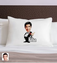 BK Gift Kişiye Özel Karikatürlü The Baba Tasarımlı Pamuklu Yastık Kılıfı-3 50x70cm, Babaya Hediye, Babalar Günü Hediyeleri
