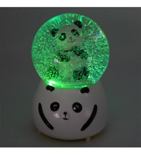 Panda Büyük Boy Püskürtmeli Işıklı Müzikli Kar Küresi