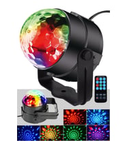 Quenlite QX-135 Mini Led Magic Disko Işığı Sahne Top Işık Sese Duyarlı Eğlence LED Işık