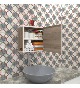 Kenzlife banyo ecza dolabı susanin crd 39*39*20 mutfak komodin (m) kapaklı arkalıksız (Karışık)