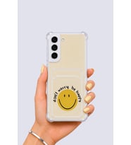 Samsung Galaxy S22 Kartlıklı Gülücük Desenli Kılıf