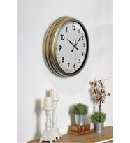40 cm Eskitme Metal Standart Duvar Saati