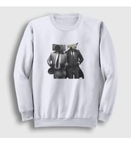 Presmono Unisex Beyaz Team Skibidi Toilet Sweatshirt 482411tt