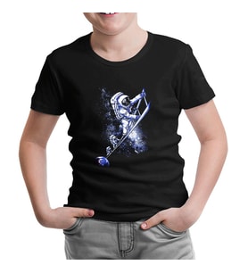Stairs to the Moon - Astronotlar Siyah Çocuk Tshirt