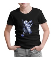 Stairs to the Moon - Astronotlar Siyah Çocuk Tshirt