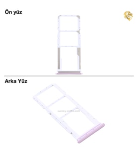 Xiaomi Redmi 9 Sim Tepsisi Çiftli Pembe Çift Hatlı Dual Sim Sim Yeri Sim Kızağı Sim Kart Yuvası