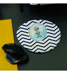 Kokoş Kadın Bileklik Destekli Mouse Pad