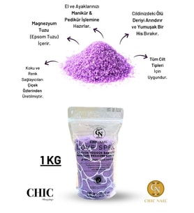 Chic Nail Manikür & Pedikür ve Banyo Tuzu Love Spell 1 KG / Epsom Tuzu / İngiliz Tuzu