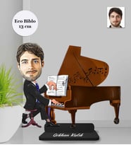 Kişiye Özel Piyanist Erkek Ahşap Eco Biblo -2