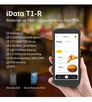 Idata T1-RST 5.5" 2.0ghz Bluetooth Android 2GB RAM-16GB ROM Restoran El Terminali (Krem)