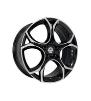 AKD-A034-04 8.0x19" 5x112 ET45 57.1 Black Machined 19 İnç Jant Takımı (4 Adet)